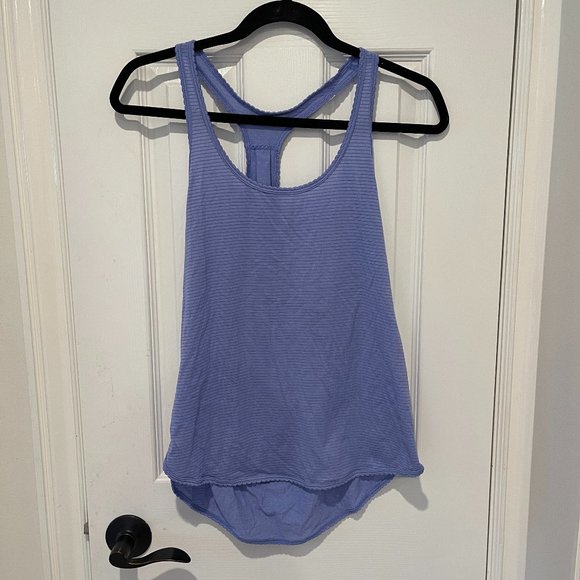 Lululemon Blue/Purple Flowy Tank Top with Scallop Details - Picture 1 of 3